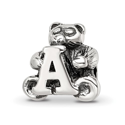 Sterling Silver Reflections Kids Letter a Bead