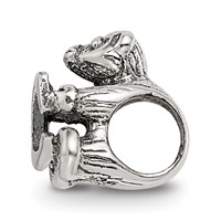 Sterling Silver Reflections Kids Letter C Bead view 2