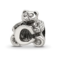 Sterling Silver Reflections Kids Letter C Bead view 1