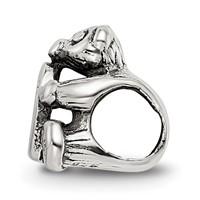Sterling Silver Reflections Kids Letter D Bead view 2