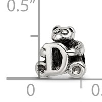 Sterling Silver Reflections Kids Letter D Bead view 4