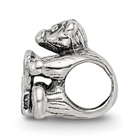 Sterling Silver Reflections Kids Letter E Bead view 2