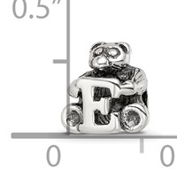 Sterling Silver Reflections Kids Letter E Bead view 4