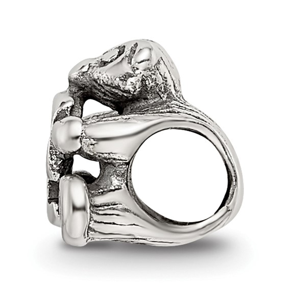 Sterling Silver Reflections Kids Letter F Bead