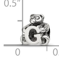 Sterling Silver Reflections Kids Letter G Bead view 4