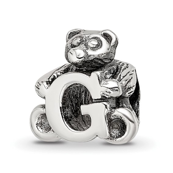 Sterling Silver Reflections Kids Letter G Bead
