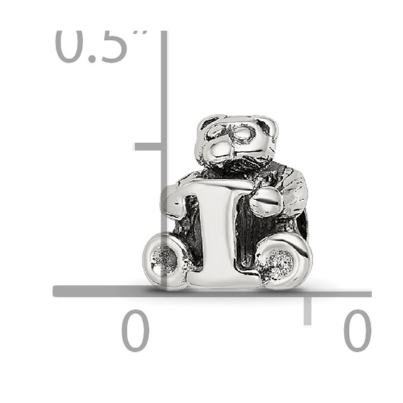 Sterling Silver Reflections Kids Letter I Bead