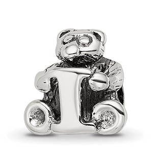 Sterling Silver Reflections Kids Letter I Bead