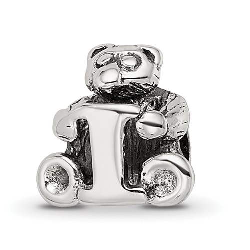 Sterling Silver Reflections Kids Letter I Bead