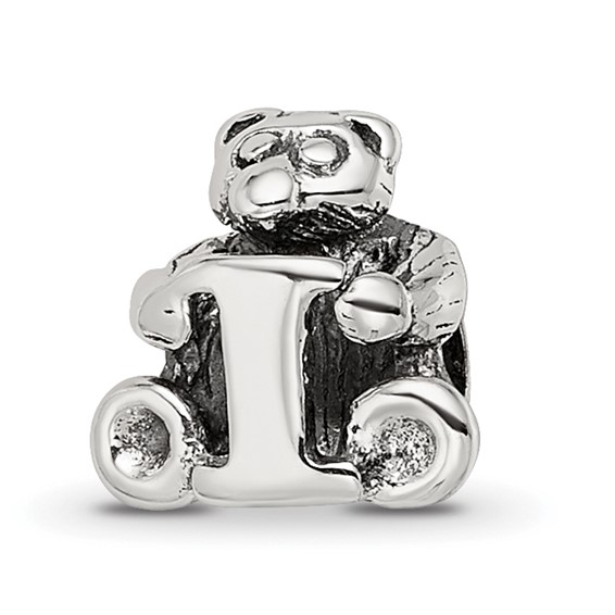 Sterling Silver Reflections Kids Letter I Bead