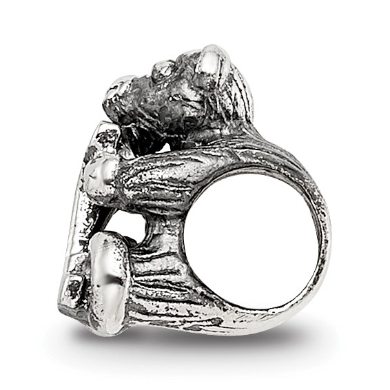 Sterling Silver Reflections Kids Letter K Bead