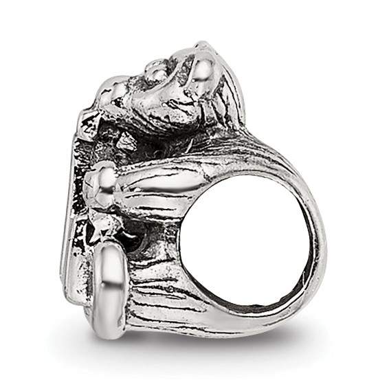 Sterling Silver Reflections Kids Letter L Bead