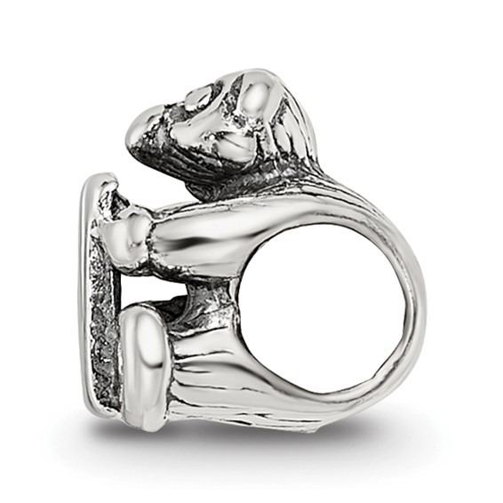 Sterling Silver Reflections Kids Letter N Bead