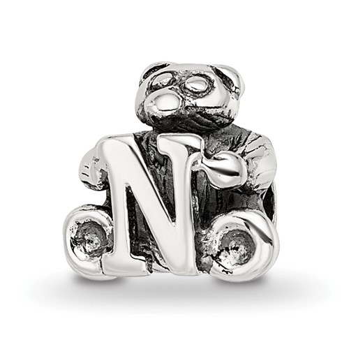 Sterling Silver Reflections Kids Letter L Bead