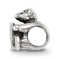 Sterling Silver Reflections Kids Letter O Bead view 2