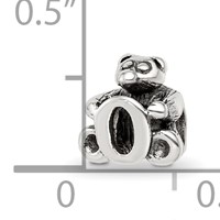 Sterling Silver Reflections Kids Letter O Bead view 4