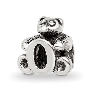 Sterling Silver Reflections Kids Letter O Bead