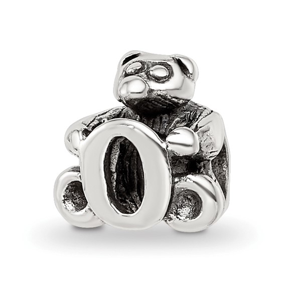 Sterling Silver Reflections Kids Letter O Bead