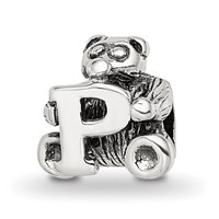 Sterling Silver Reflections Kids Letter P Bead view 1