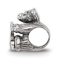 Sterling Silver Reflections Kids Letter Q Bead view 2
