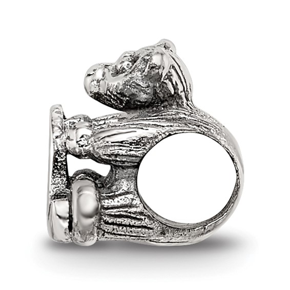 Sterling Silver Reflections Kids Letter Q Bead