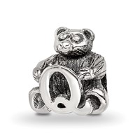 Sterling Silver Reflections Kids Letter Q Bead view 1