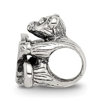 Sterling Silver Reflections Kids Letter R Bead view 2