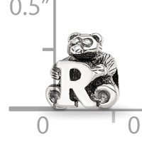 Sterling Silver Reflections Kids Letter R Bead view 4
