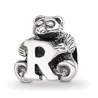 Sterling Silver Reflections Kids Letter R Bead view 1