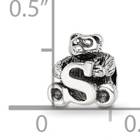 Sterling Silver Reflections Kids Letter S Bead view 4