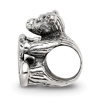 Sterling Silver Reflections Kids Letter T Bead view 2