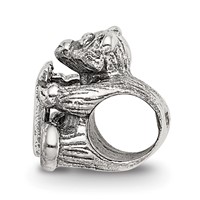 Sterling Silver Reflections Kids Letter U Bead view 2
