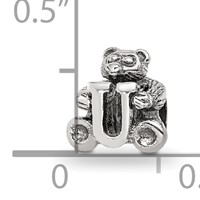 Sterling Silver Reflections Kids Letter U Bead view 4