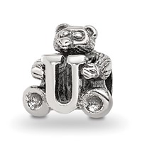 Sterling Silver Reflections Kids Letter U Bead view 1