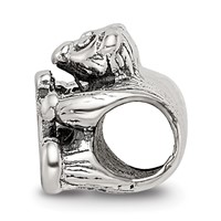Sterling Silver Reflections Kids Letter V Bead view 2