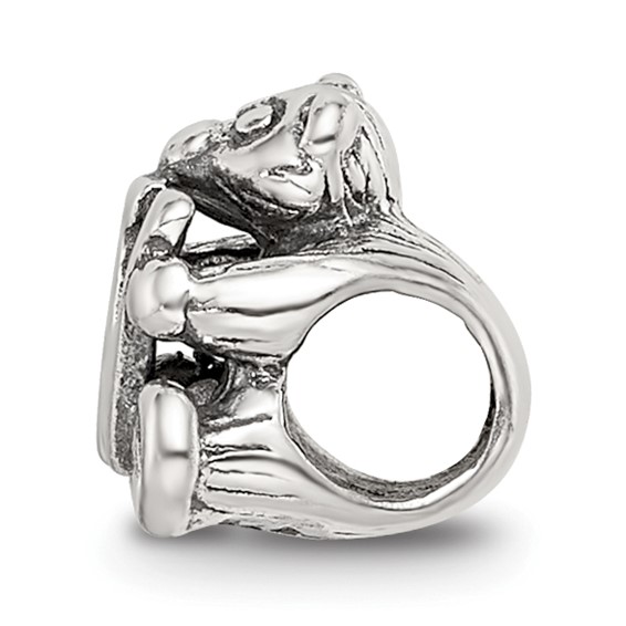 Sterling Silver Reflections Kids Letter W Bead