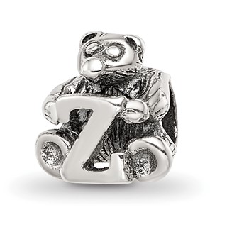 Sterling Silver Reflections Kids Letter Z Bead
