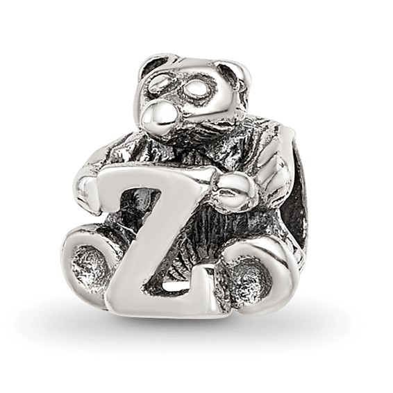 Sterling Silver Reflections Kids Letter Z Bead