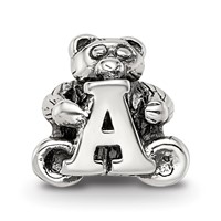 Sterling Silver Reflections Kids Letter a Bead view 3