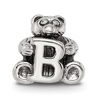 Sterling Silver Reflections Kids Letter B Bead view 3