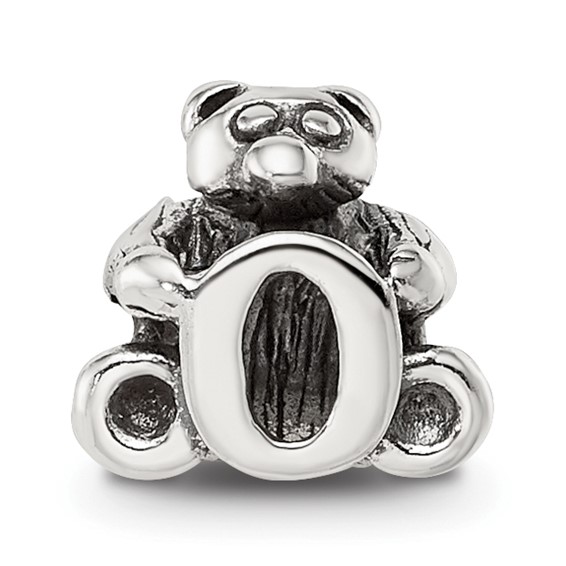 Sterling Silver Reflections Kids Letter O Bead