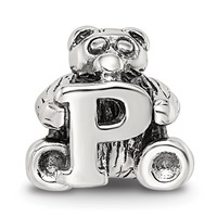 Sterling Silver Reflections Kids Letter P Bead view 3