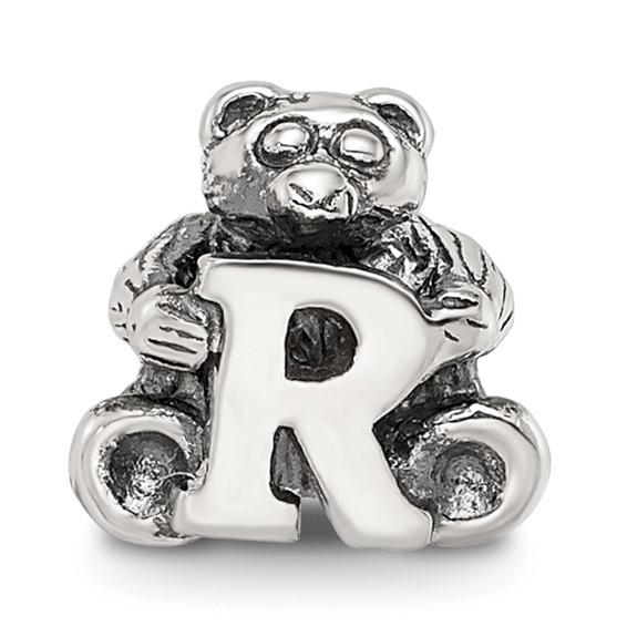 Sterling Silver Reflections Kids Letter R Bead