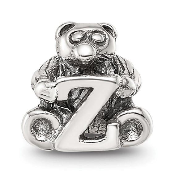 Sterling Silver Reflections Kids Letter Z Bead