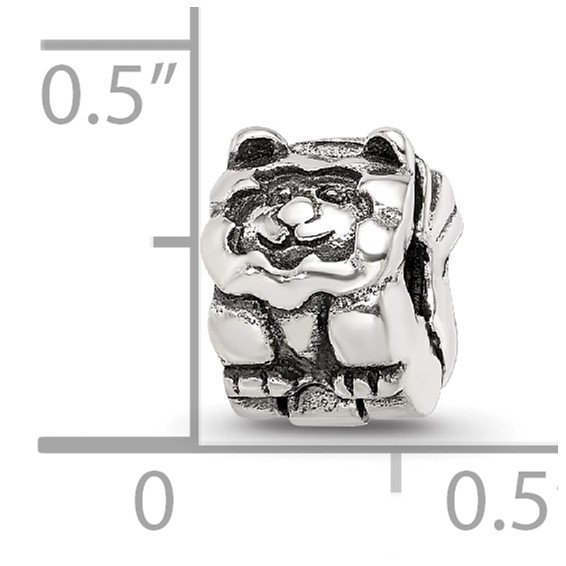 Sterling Silver Reflections Kids Lion Clip Bead