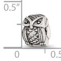 Sterling Silver Reflections Kids Owl Clip Bead view 5