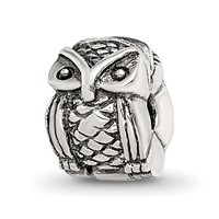 Sterling Silver Reflections Kids Owl Clip Bead view 1