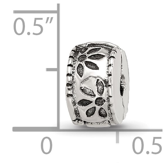 Sterling Silver Reflections Kids Floral Clip Bead