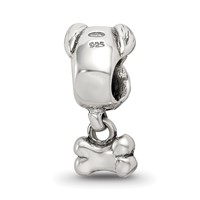 Sterling Silver Reflections Kids Dog & Bone Bead view 5