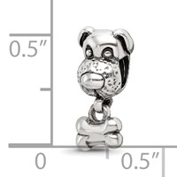 Sterling Silver Reflections Kids Dog & Bone Bead view 3